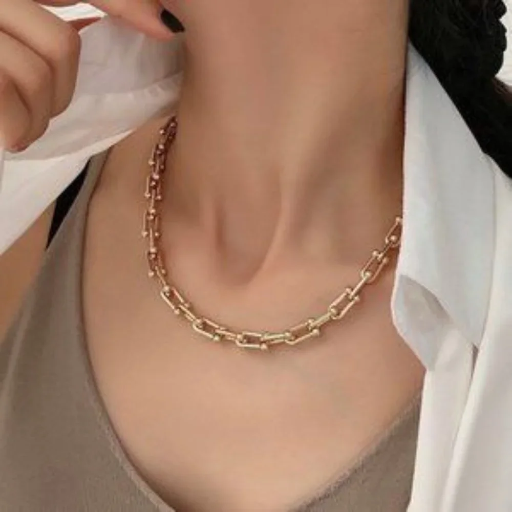 House of Harlow 1960 connecting u ball gold chain necklace - Picture 4 of 7